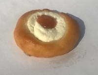 Koláček tlačený s tvarohem z tofu